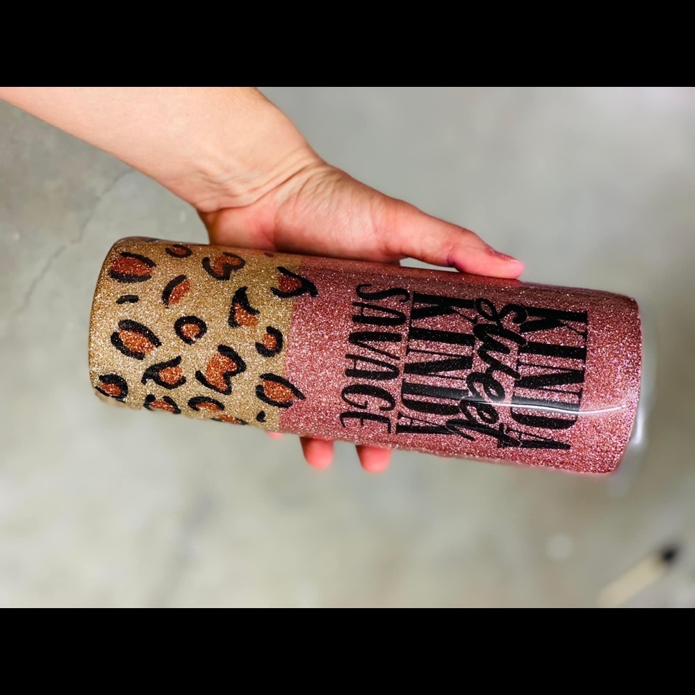 Glitter tumbler